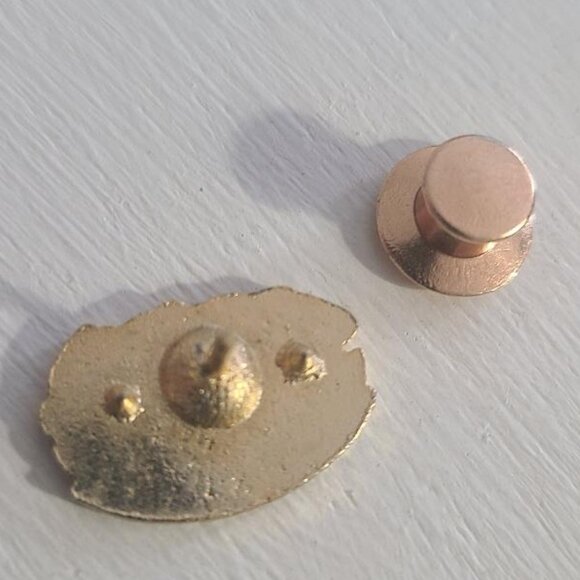 British Columbia Pacific Dogwood Flower Vintage Lapel Pin Tie Tack - Picture 4 of 4